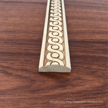 AYOST wood embossed Moldings with twist rope design white wood mouldings furniture parts